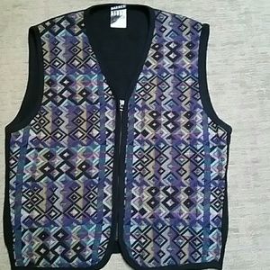Jhane Barnes Storm sleeveless sweater vest zip up